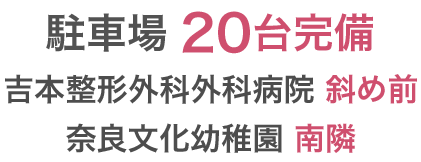 吉本整形外科外科病院 斜め前 奈良文化幼稚園 南隣